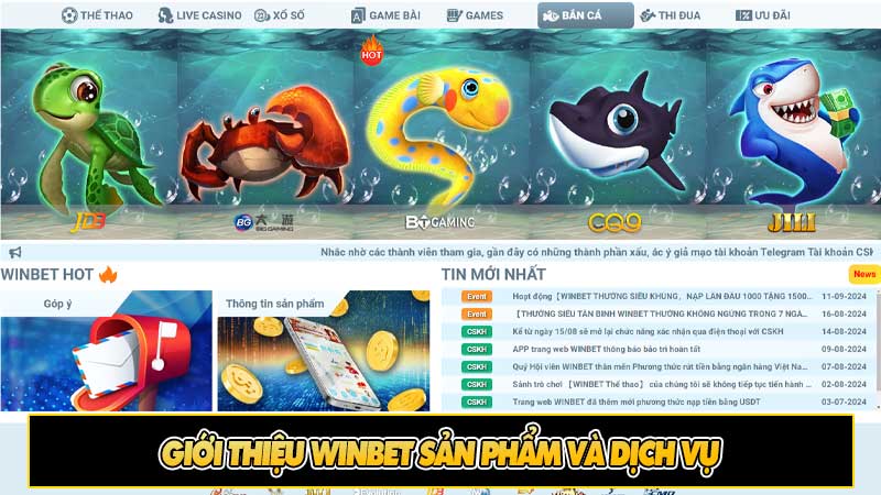 Giới thiệu winbet sản phẩm và dịch vụ