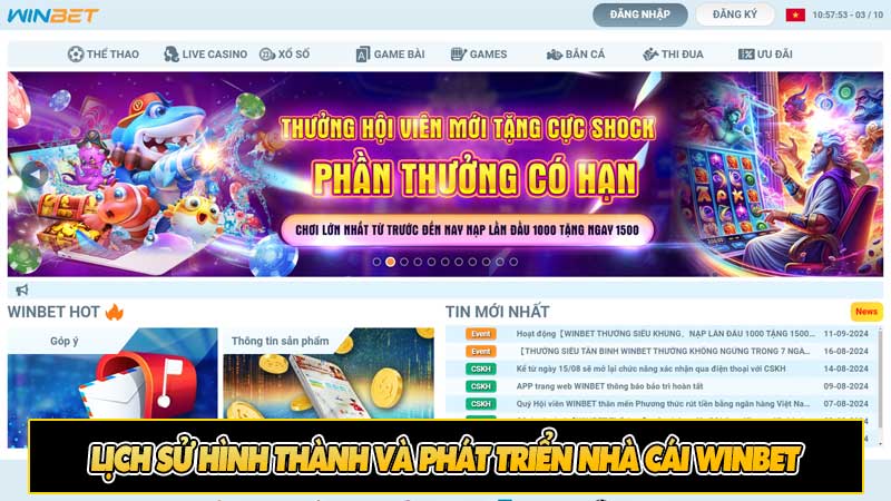 Lịch sử hình thành và phát triển nhà cái Winbet